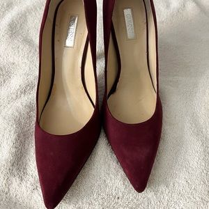 8.5 wine color high heels.